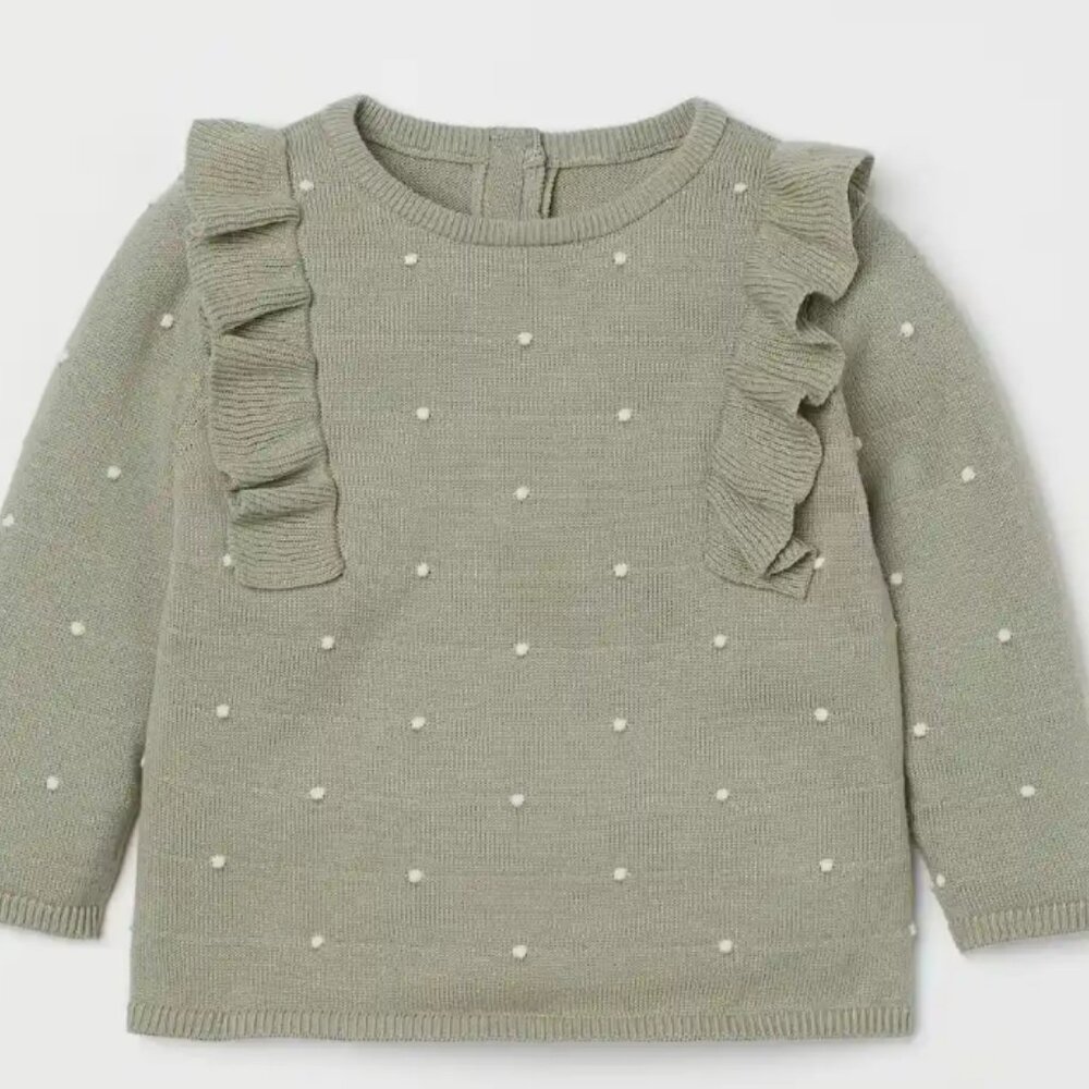 H&M baby girl knit sweater. 12M